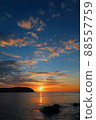 Sunset from the coast 88557759