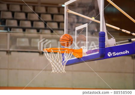 The moment the ball shot in a basketball game enters the goal or the goal net shakes The moment the ball shot in a basketball game enters the goal or the goal net shakes 88558500