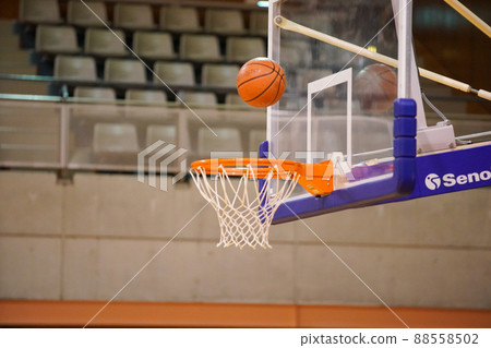 籃球比賽中球射入球門或球門網抖動的那一刻 88558502
