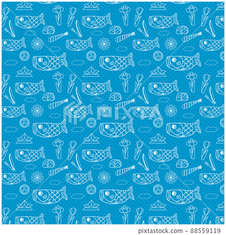 Children's Day Material Pattern Pattern Monochrome Background Blue 88559119