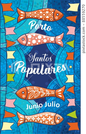 Santos Populares Portugal Event poster sardines Santos Populares Portugal Event poster sardines 88559270