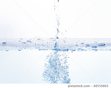 Water pouring water surface bubble Water pouring water surface bubble 88559803