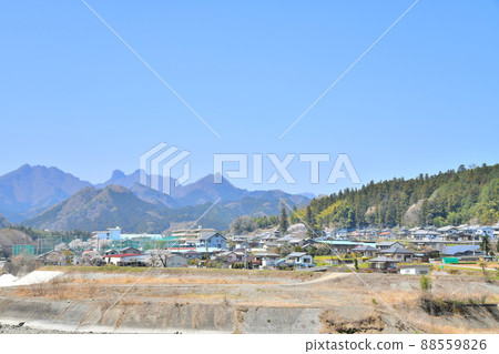 俯瞰卡布拉川/下田高中（群馬縣下田町）[2022.4] 88559826