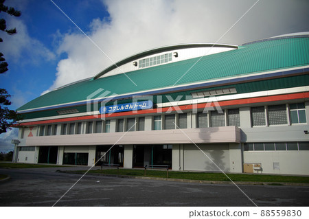 Okinawa City Baseball Stadium and Dome using the nickname of Koza Shinkin Stadium in Koza Sports Park 88559830