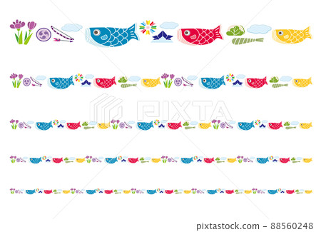 Children's Day material line pattern set 88560248
