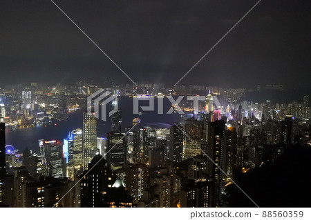 Hong Kong night view Victoria Peak 88560359