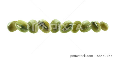 A set of green mash. Isolated on a white background A set of green mash. Isolated on a white background 88560767