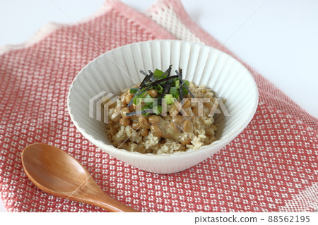 Natto and oatmeal Natto and oatmeal 88562195
