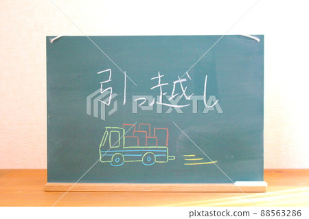 黑板上寫著搬家 黑板上寫著搬家 88563286