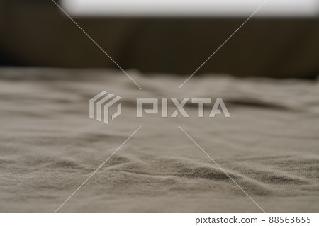 closeup shot of yellow premium cotton fabric 88563655