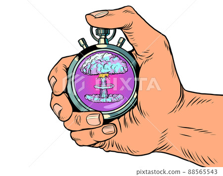 nuclear explosion sports stopwatch, speed meter. Time clock arrows are an accurate instrument. Run nuclear explosion sports stopwatch, speed meter. Time clock arrows are an accurate instrument. Run 88565543