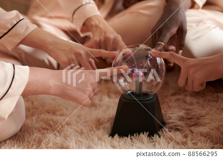Friends Touching Crystal Ball Friends Touching Crystal Ball 88566295