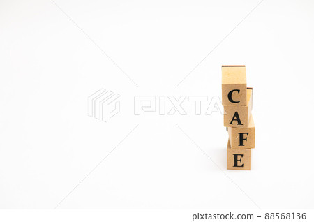 English word block CAFE English word block CAFE 88568136