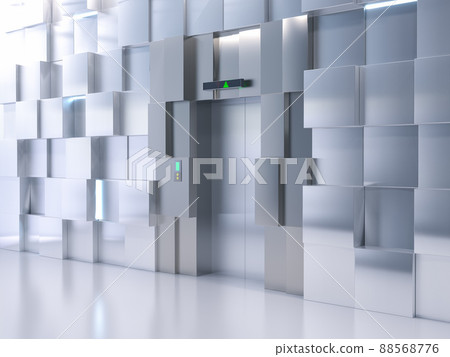 Metallic elevator or passenger lift 88568776
