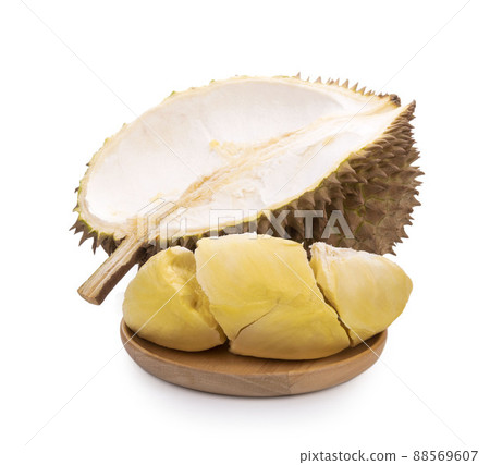 Durian isolated on white background 88569607