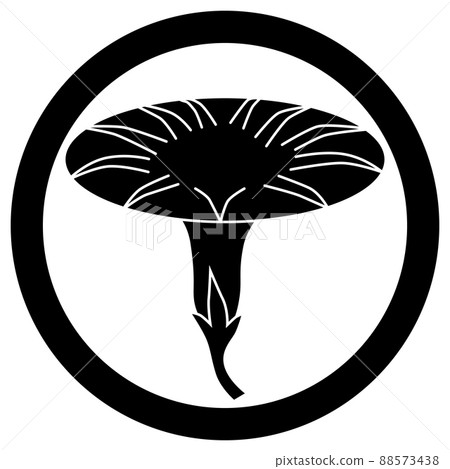 這是一個家族的徽章。它被稱為Asagao在一個圓圈。 88573438