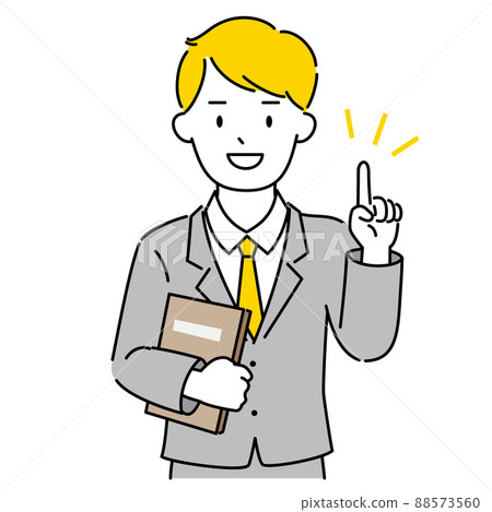 男性顧問指點和可靠的專業插圖素材 88573560