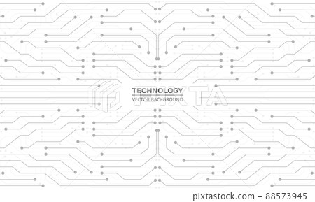 Abstract circuit board digital technology futuristic white concept background Abstract circuit board digital technology futuristic white concept background 88573945