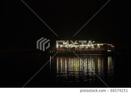 Stockholm, Sweden - November 6, 2018: Amorella from the Viking Line company embarking to the port in Stockholm 88574251