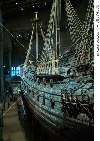 Stockholm, Swden - Novemer 6, 2018. Visit of The Vasa ship in Vasa Museum. Stockholm, Swden - Novemer 6, 2018. Visit of The Vasa ship in Vasa Museum. 88574335