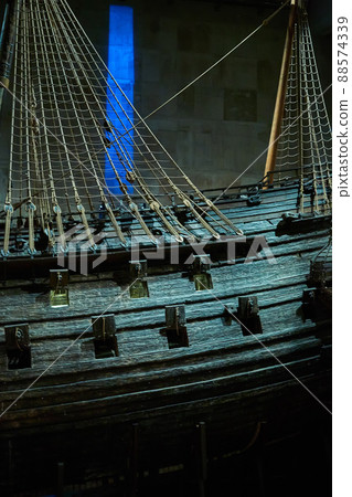 Stockholm, Swden - Novemer 6, 2018. Visit of The Vasa ship in Vasa Museum. 88574339