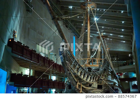 Stockholm, Swden - Novemer 6, 2018. Visit of The Vasa ship in Vasa Museum. Stockholm, Swden - Novemer 6, 2018. Visit of The Vasa ship in Vasa Museum. 88574367