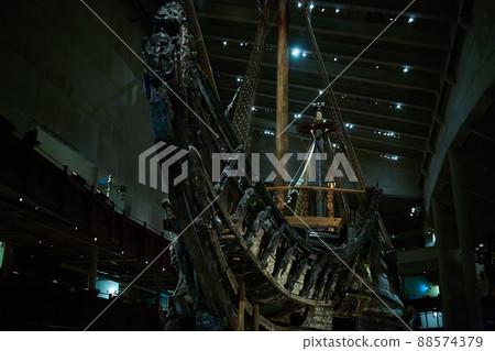 Stockholm, Swden - Novemer 6, 2018. Visit of The Vasa ship in Vasa Museum. Stockholm, Swden - Novemer 6, 2018. Visit of The Vasa ship in Vasa Museum. 88574379