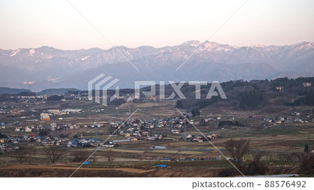 Iizuna Town at nightfall Iizuna Town at nightfall 88576492