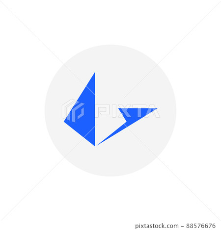 Lrc coin icon isolated on white background. Lrc coin icon isolated on white background. 88576676