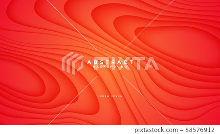 Abstract modern gradient red shapes composition... - Stock Illustration ...