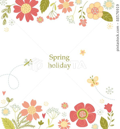 Beautiful flowers, greeting card Beautiful flowers, greeting card 88576919