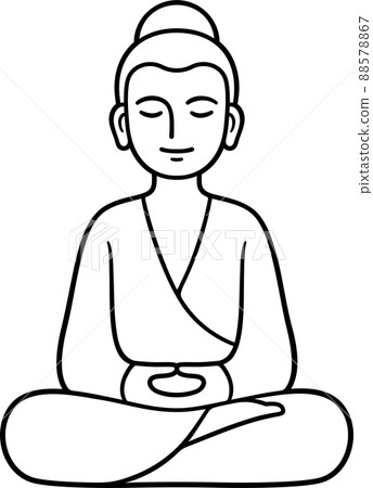 Drawing sketch style illustration of Gautama Buddha Siddhartha Gautama or  Shakyamuni Buddha sitting Stock Photo Picture And Low Budget Royalty  Free Image Pic ESY054705259  agefotostock