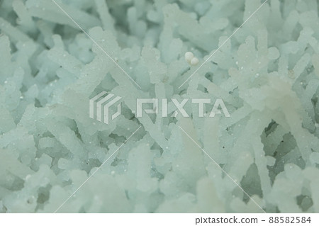 The mineral prehnite close-up. Texture, background. Selective focus. Abstract background The mineral prehnite close-up. Texture, background. Selective focus. Abstract background 88582584
