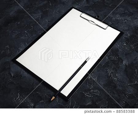 Clipboard and pencil 88583388