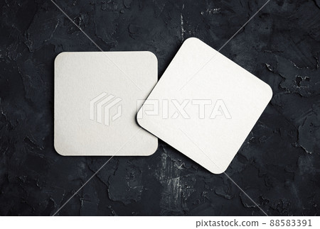 Two square beer coasters Two square beer coasters 88583391