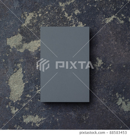 Blank grey business card Blank grey business card 88583453
