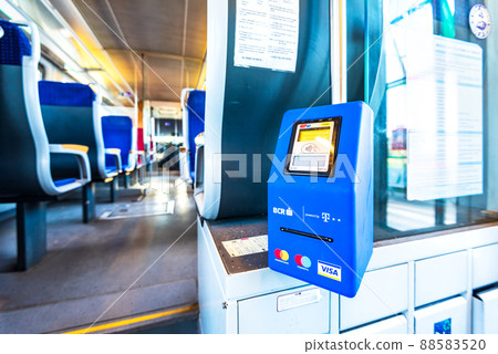 Bucharest, Romania - Henri Coanda Airport train station Bucharest, Romania - Henri Coanda Airport train station 88583520