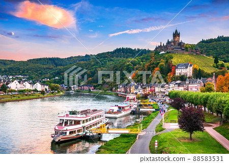 Cochem, Germany - Moselle River, travel landscape. 88583531
