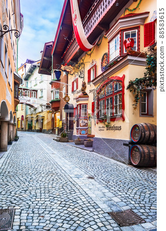 Kufstein, Austria - Historic building in old town famous for murals, Tyrol 88583615