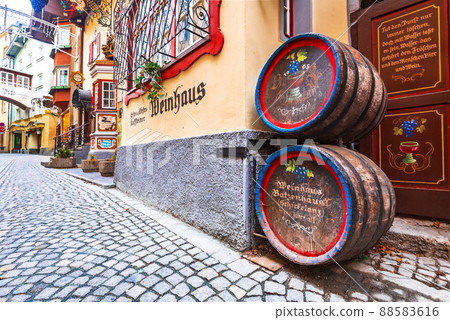 Kufstein, Austria - Historic building in old town famous for murals, Tyrol 88583616