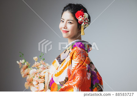 彩色的 uchikake 蝴蝶蘭 88583727