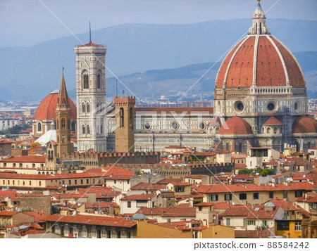 Duomo from Michelangelo Square (Italy - Florence) 88584242