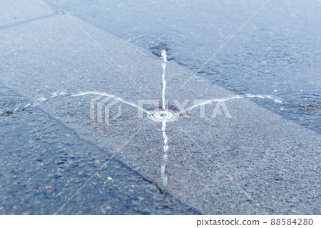 Snow-melting device seen in the country life in a snowy country 88584280