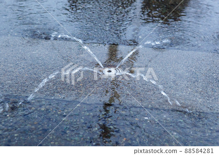 Snow-melting device seen in the country life in a snowy country Snow-melting device seen in the country life in a snowy country 88584281