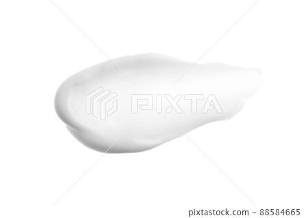 White cream smudge isolated. Bb, cc creme swatch. Beauty skin care moisturizer sample. White cream smudge isolated. Bb, cc creme swatch. Beauty skin care moisturizer sample. 88584665