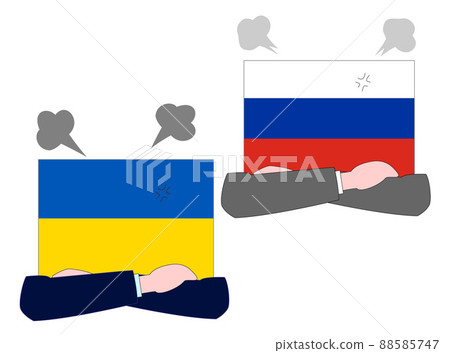 It represents the state of diplomacy between Ukraine and Russia. 88585747