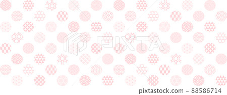 Japanese pattern polka dot background 88586714