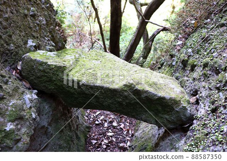 室山熊野神社,永不倒下的神石。 室山熊野神社,永不倒下的神石。 88587350
