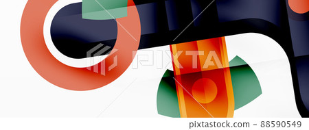 Color geometric stripes, lines abstract background. Minimal geometric template for wallpaper, banner, presentation Color geometric stripes, lines abstract background. Minimal geometric template for wallpaper, banner, presentation 88590549