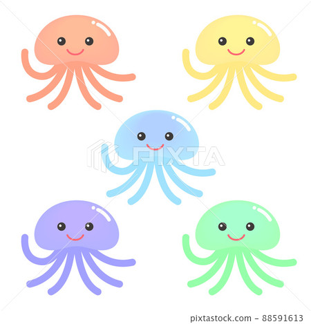 Deformed jellyfish illustration Deformed jellyfish illustration 88591613